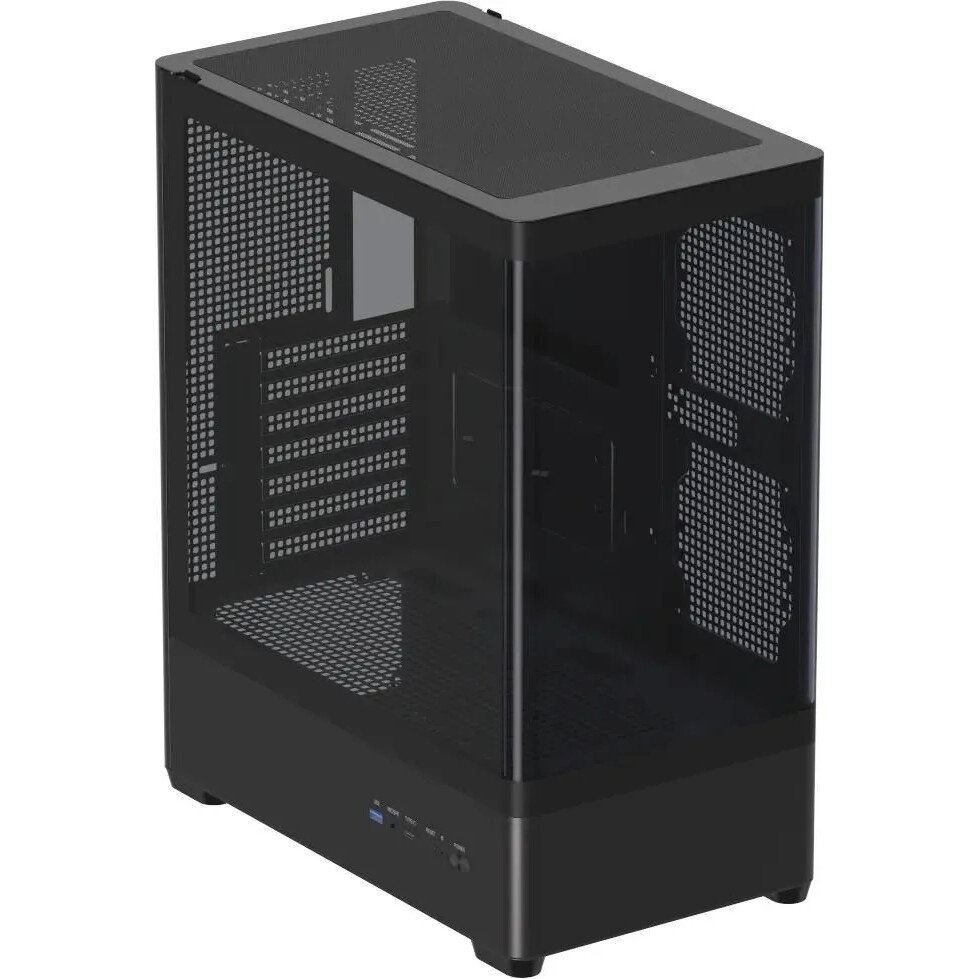 Компьютерный корпус Accord ACC-R4A черный без БП ATX 2xUSB3.0 1xUSB3.1 audio