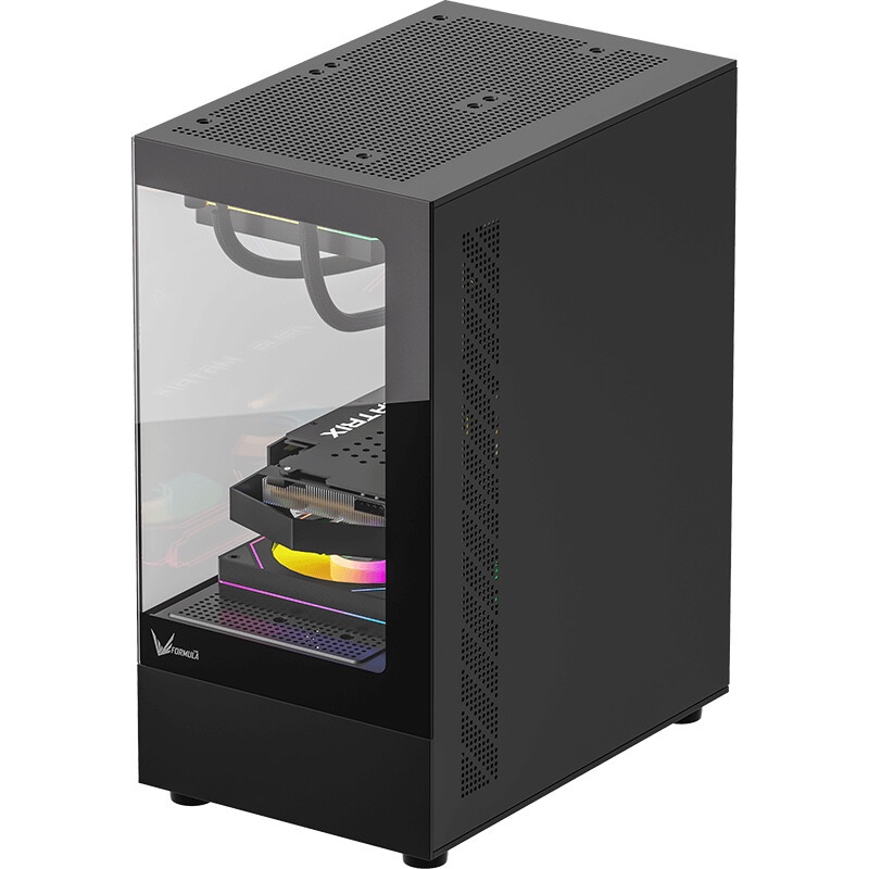 Компьютерный корпус MiniTower AeroCool / Formula Crystal Z1CM PLUS AR black (mATX, без БП, USB Type-