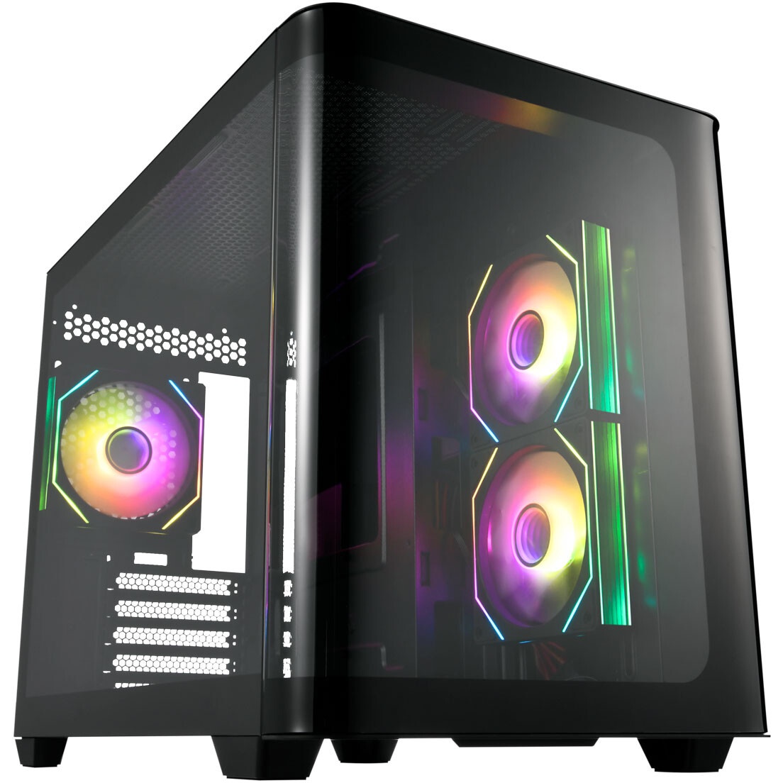 Компьютерный корпус FSP mATX Minitower S380-BA, черный