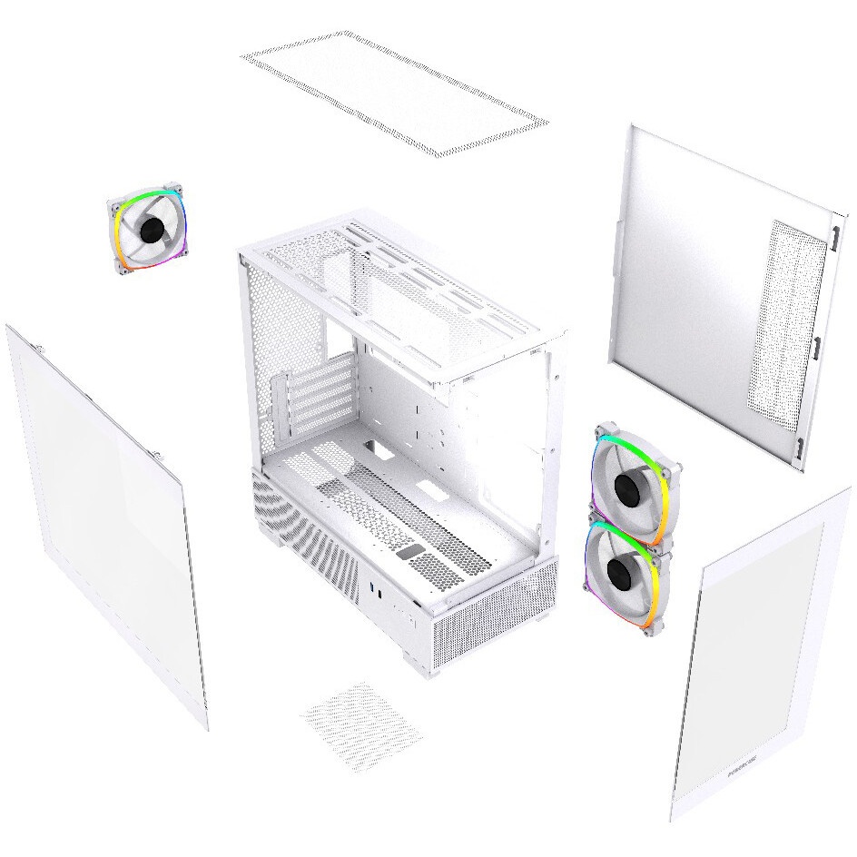 Компьютерный корпус FSP mATX Minitower S380-WA, белый