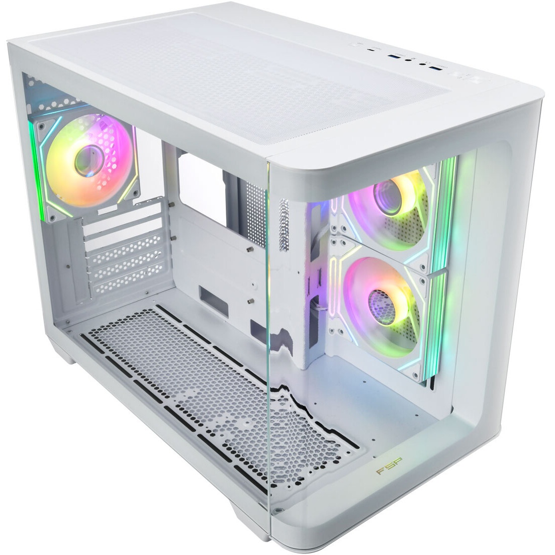 Компьютерный корпус FSP mATX Minitower S380-WA, белый