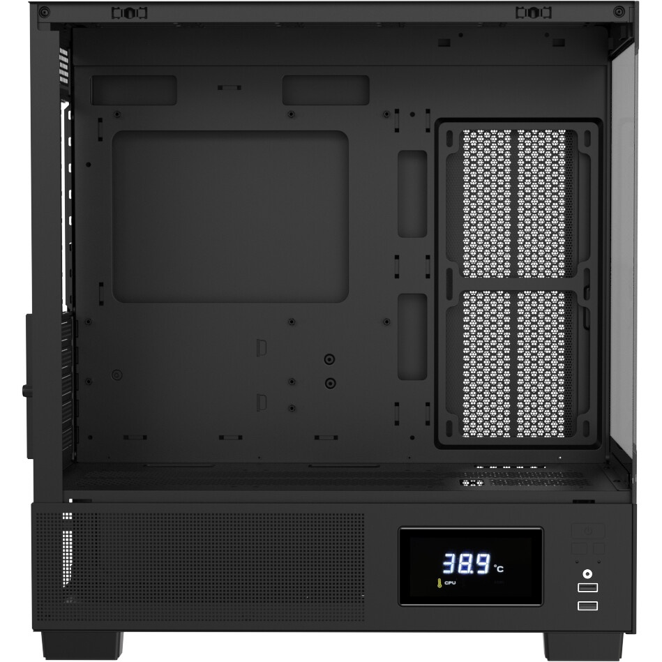 Компьютерный корпус AeroCool / Formula V Line Crystal E1M Black, MATX, USB3.0*2, Switch Display Pane