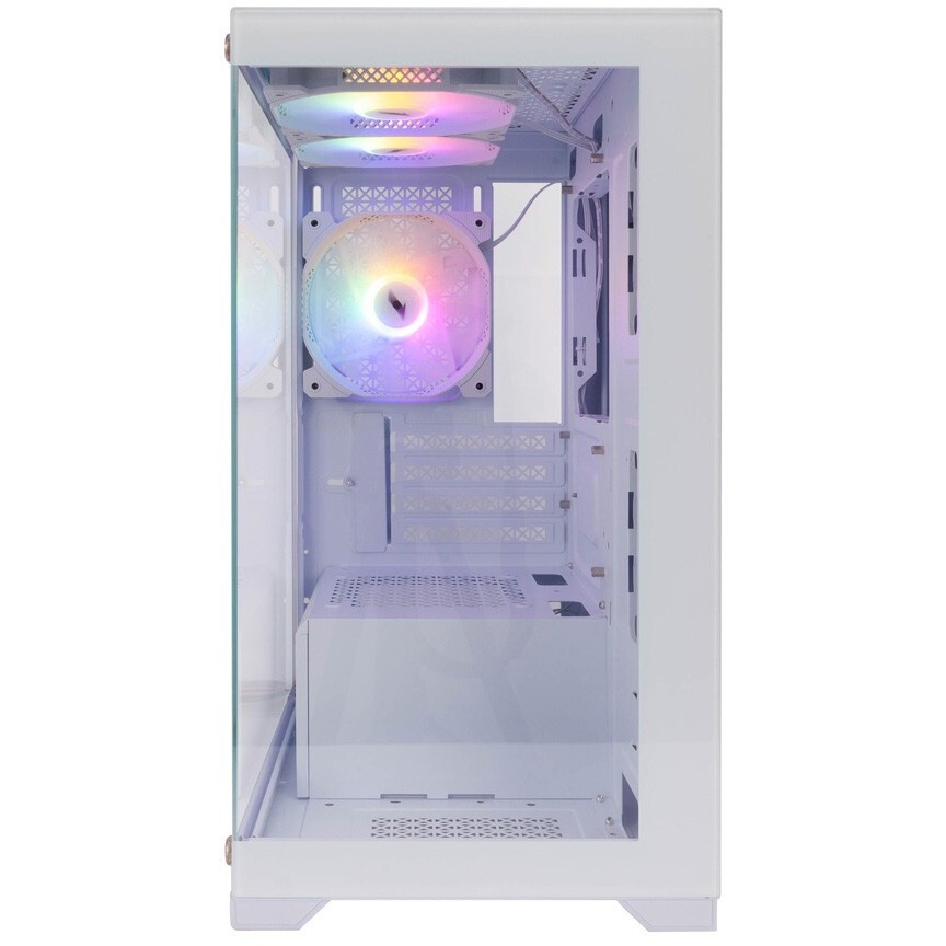 Компьютерный корпус AeroCool / Formula V Line Crystal E1M White, MATX, USB3.0*2, Switch Display Pane