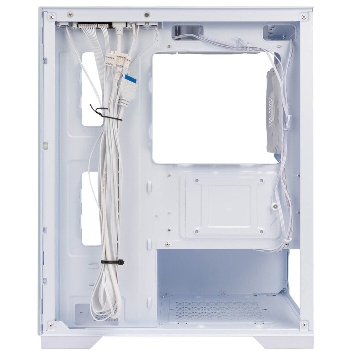 Компьютерный корпус AeroCool / Formula V Line Crystal E1M White, MATX, USB3.0*2, Switch Display Pane