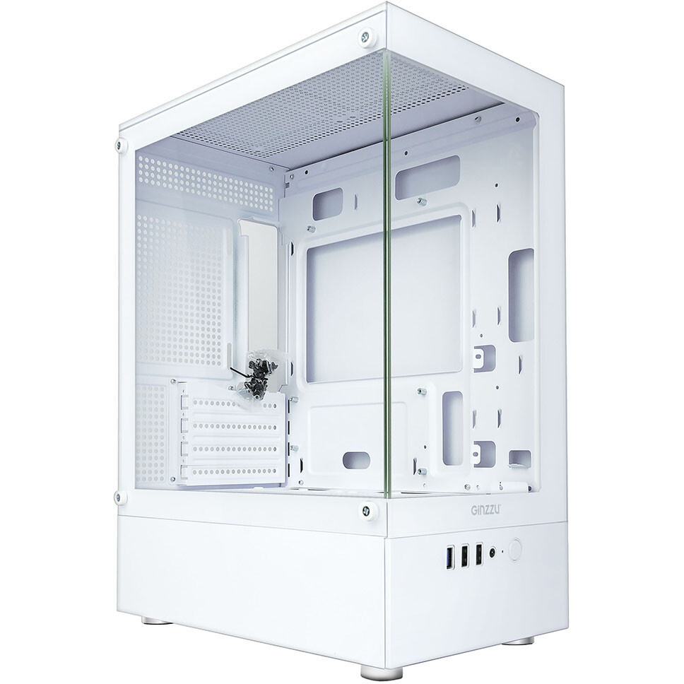 Компьютерный корпус AeroCool / Formula V Line Crystal E1M White, MATX, USB3.0*2, Switch Display Pane