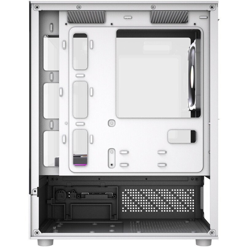 Компьютерный корпус AeroCool / Formula V Line Crystal E1M White, MATX, USB3.0*2, Switch Display Pane