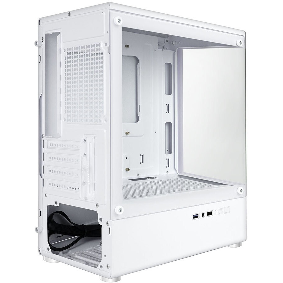 Компьютерный корпус AeroCool / Formula V Line Crystal E1M White, MATX, USB3.0*2, Switch Display Pane