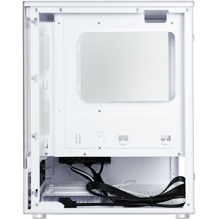 Компьютерный корпус AeroCool / Formula V Line Crystal E1M White, MATX, USB3.0*2, Switch Display Pane