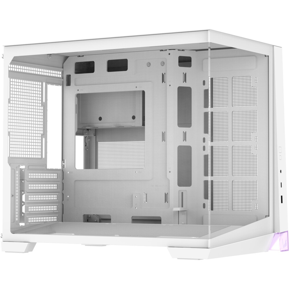 Компьютерный корпус AeroCool / Formula V Line Crystal E1M White, MATX, USB3.0*2, Switch Display Pane