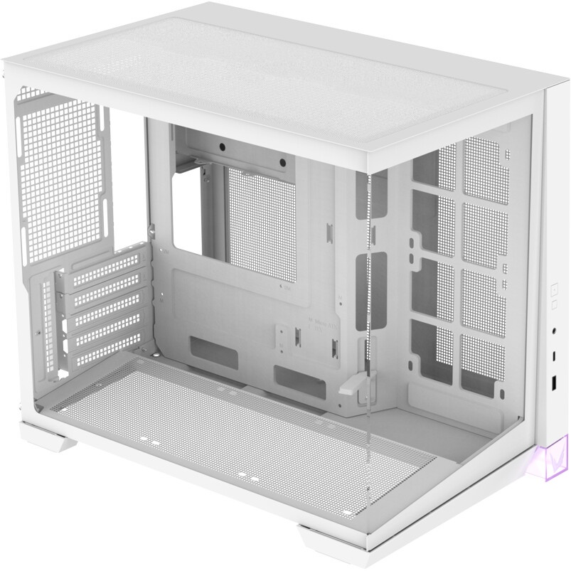 Компьютерный корпус AeroCool / Formula V Line Crystal E1M White, MATX, USB3.0*2, Switch Display Pane