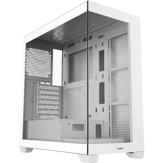 Компьютерный корпус AeroCool / Formula V Line Crystal E1 White, ATX, TYPE-C*1, USB3.0*2, Switch Disp