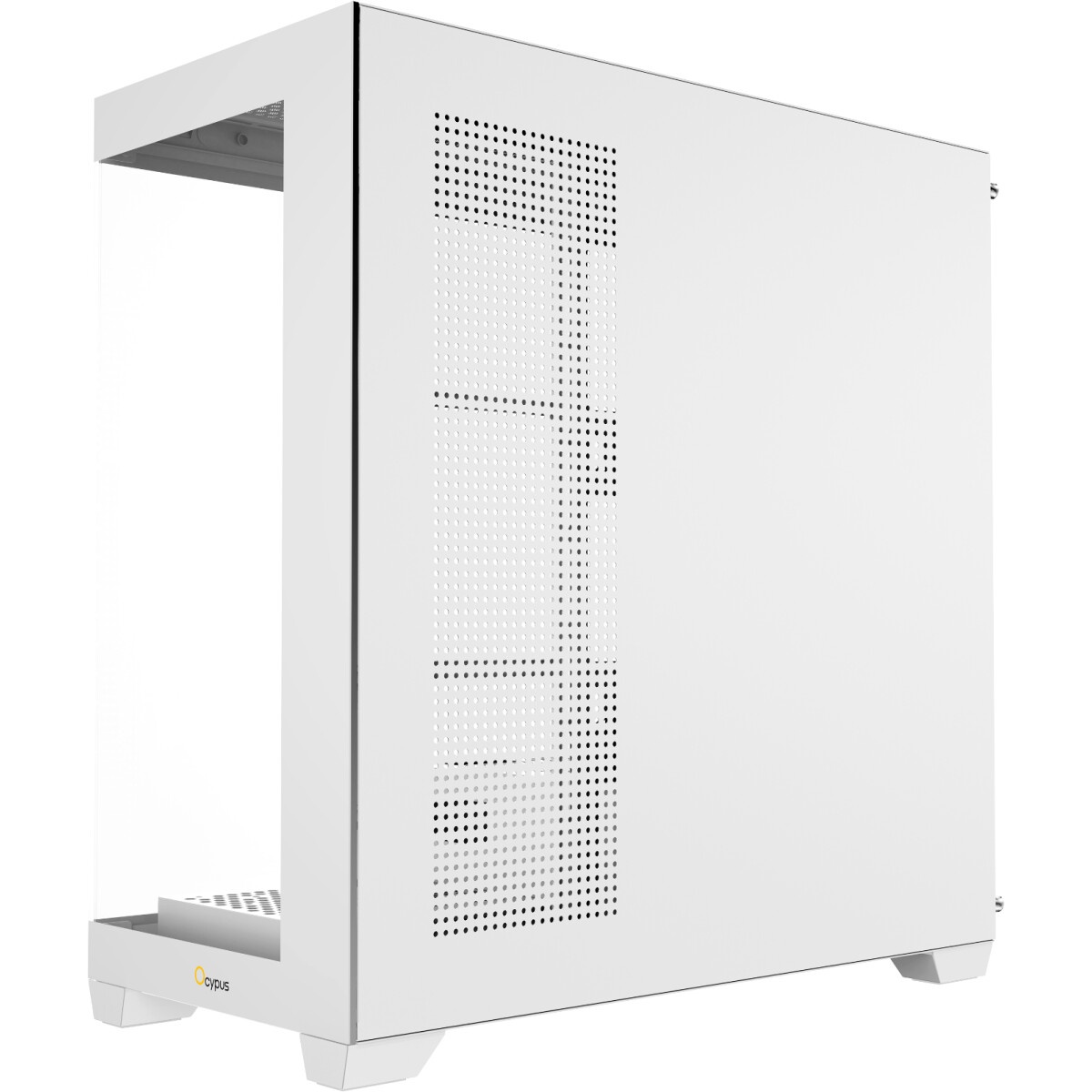 Компьютерный корпус AeroCool / Formula V Line Crystal E1 White, ATX, TYPE-C*1, USB3.0*2, Switch Disp