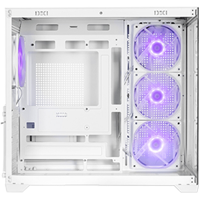Компьютерный корпус AeroCool / Formula V Line Crystal E1 White, ATX, TYPE-C*1, USB3.0*2, Switch Disp