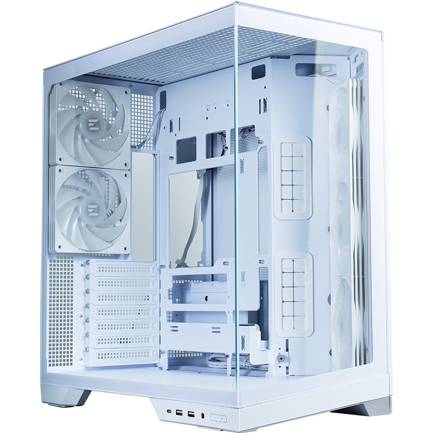 Компьютерный корпус AeroCool / Formula V Line Crystal E1 White, ATX, TYPE-C*1, USB3.0*2, Switch Disp