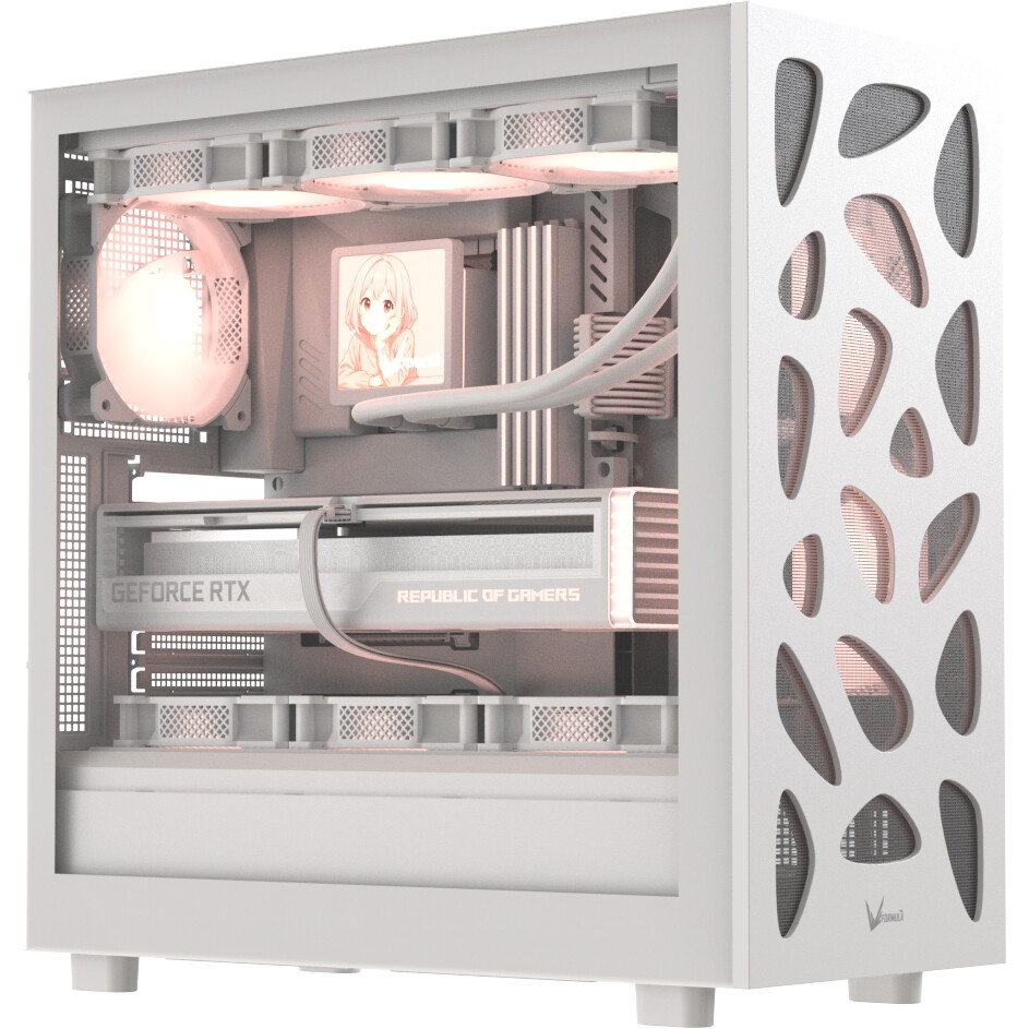 Компьютерный корпус AeroCool / Formula V Line Mana Stone White AR, ATX, TYPE-C*1, USB2.0*1, USB3.0*1