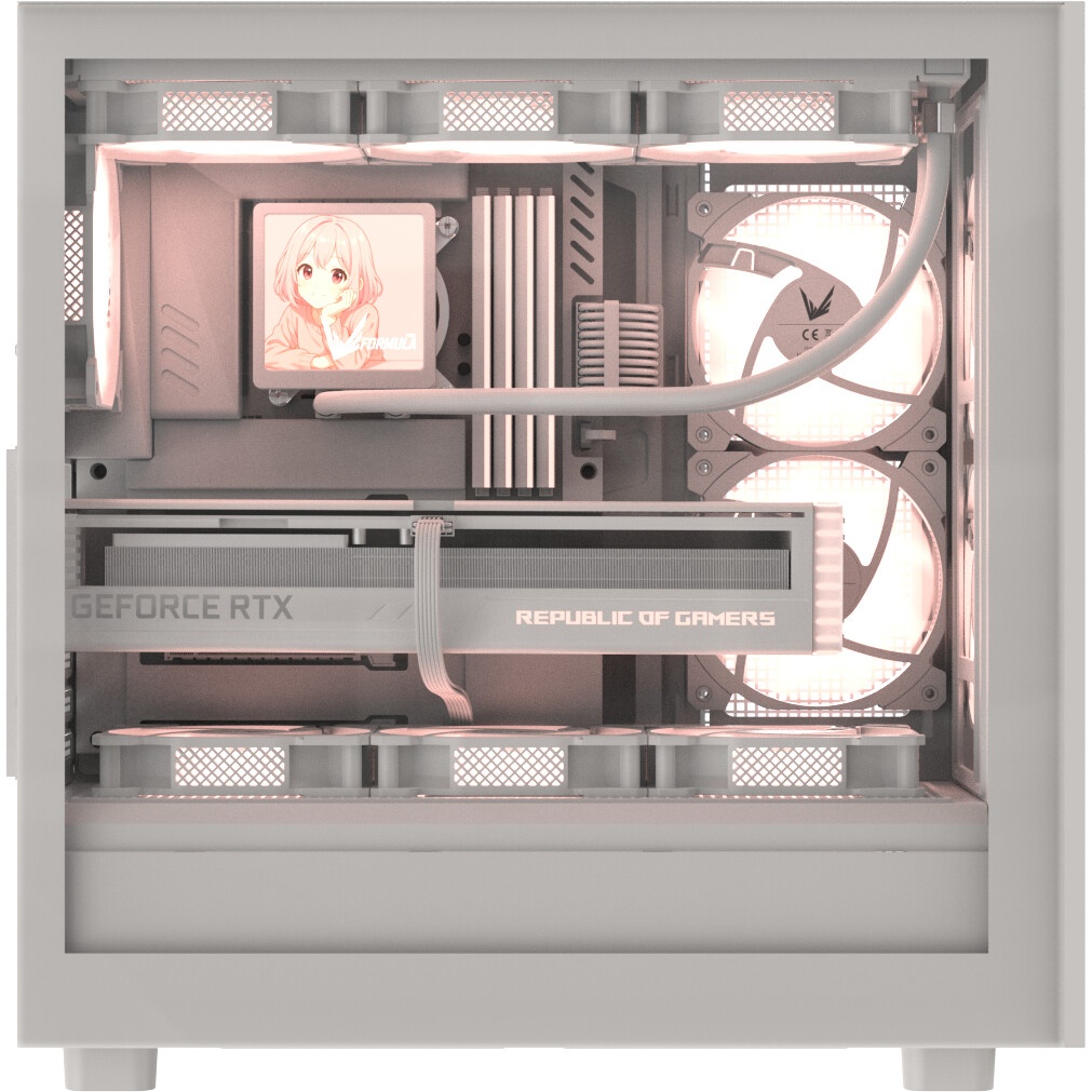Компьютерный корпус AeroCool / Formula V Line Mana Stone White AR, ATX, TYPE-C*1, USB2.0*1, USB3.0*1