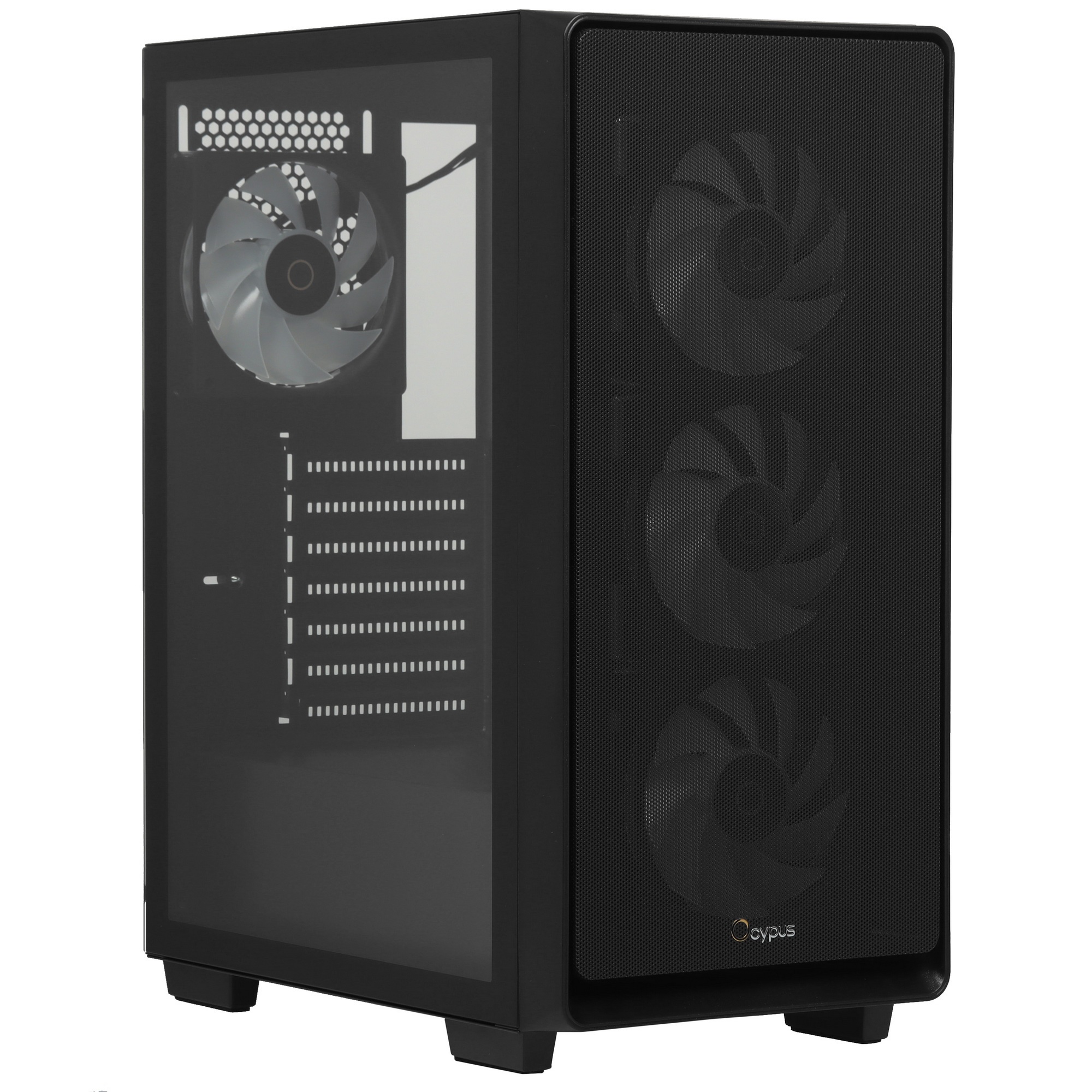 Компьютерный корпус Ocypus Gamma C60 BK ARGB, ATX, USB3.0*1+USB2.0*2, FRONT 3x120mm ARGB, REAR 1x120