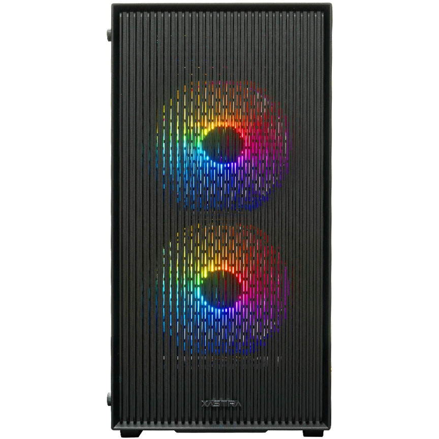 Компьютерный корпус XASTRA A400M 0F Black mATX/Mesh/Screwless TG+Mesh/ no fans/ A400M-0F