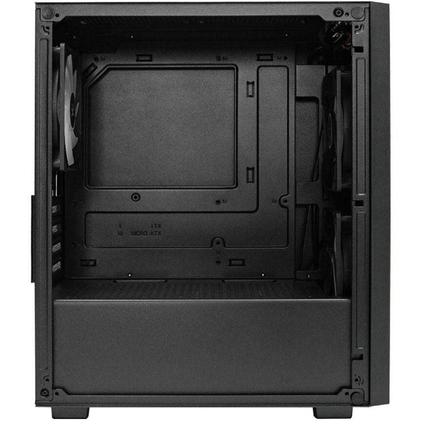 Компьютерный корпус XASTRA A400M 0F Black mATX/Mesh/Screwless TG+Mesh/ no fans/ A400M-0F