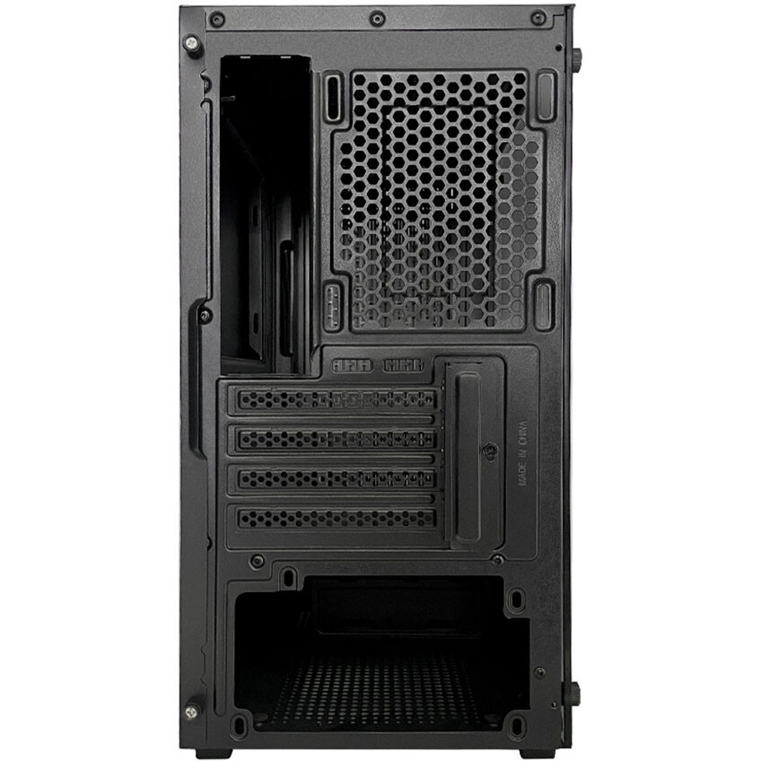 Компьютерный корпус XASTRA A400M 0F Black mATX/Mesh/Screwless TG+Mesh/ no fans/ A400M-0F