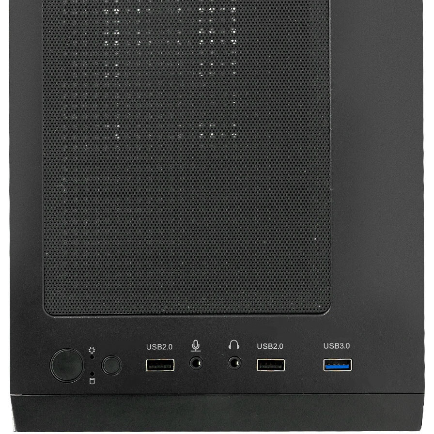 Компьютерный корпус XASTRA A400M 0F Black mATX/Mesh/Screwless TG+Mesh/ no fans/ A400M-0F