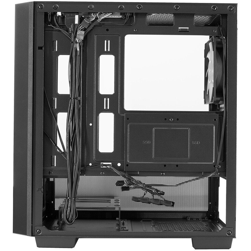 Компьютерный корпус XASTRA A400M 0F Black mATX/Mesh/Screwless TG+Mesh/ no fans/ A400M-0F