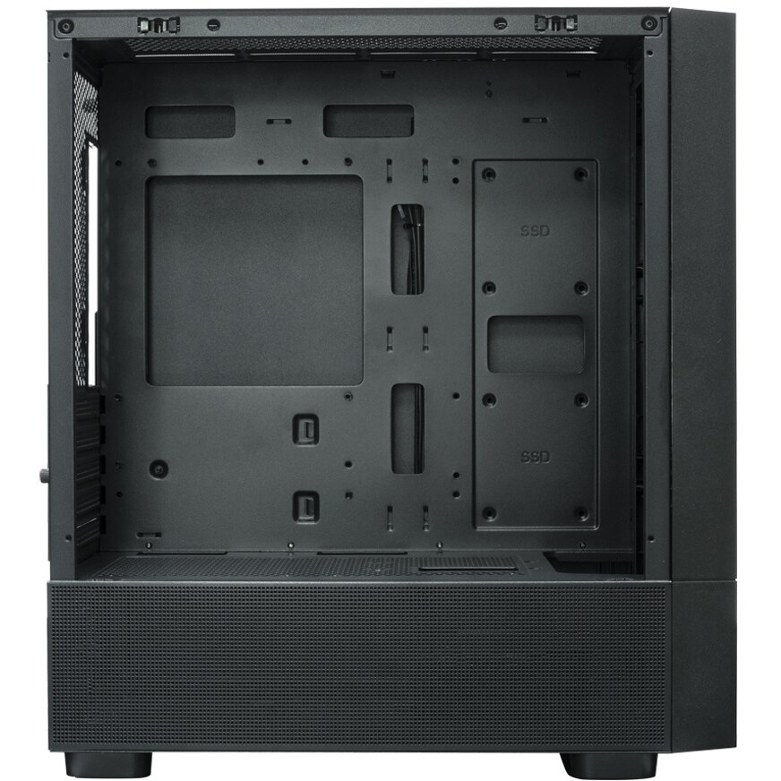 Компьютерный корпус XASTRA A400M 0F Black mATX/Mesh/Screwless TG+Mesh/ no fans/ A400M-0F