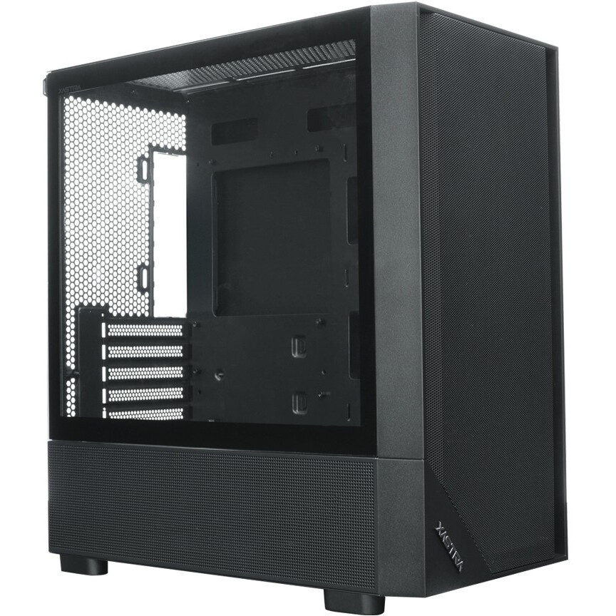 Компьютерный корпус XASTRA A400M 0F Black mATX/Mesh/Screwless TG+Mesh/ no fans/ A400M-0F