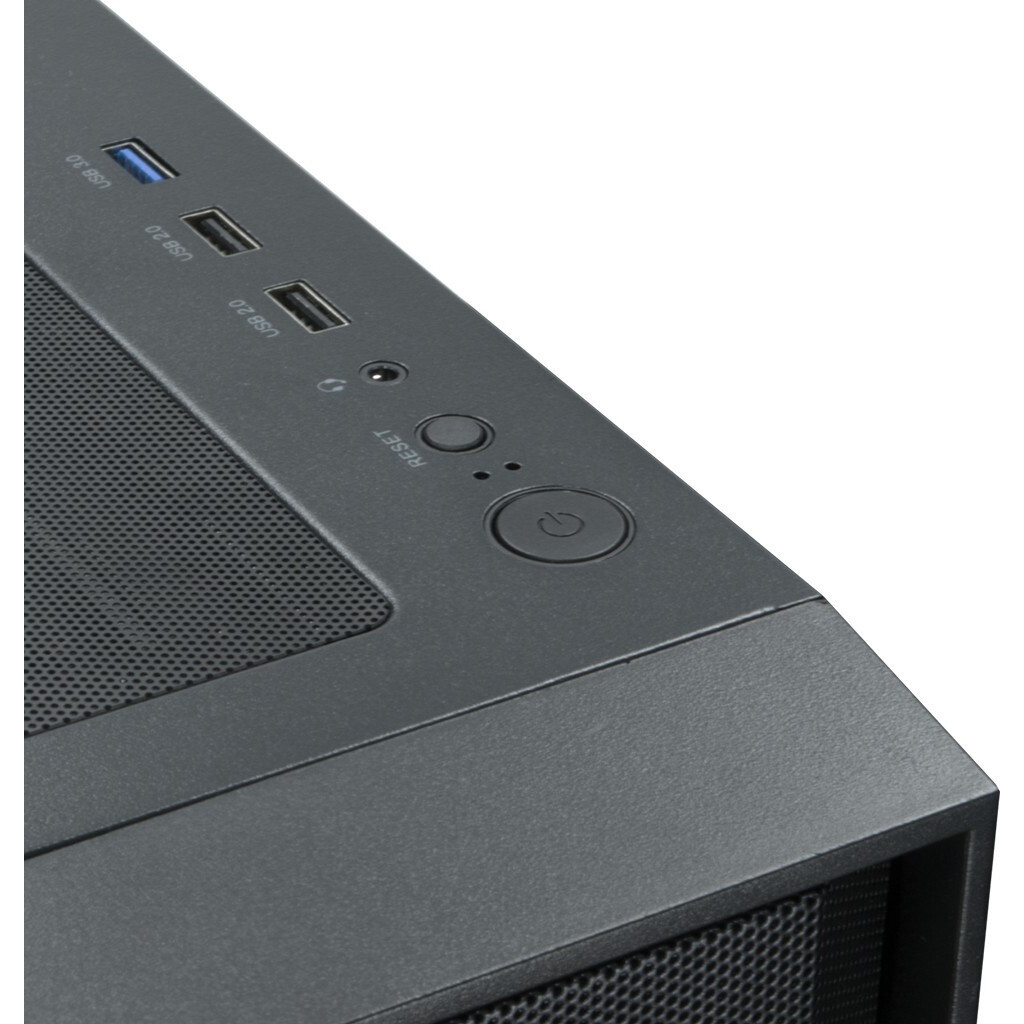 Компьютерный корпус XASTRA A400M 0F Black mATX/Mesh/Screwless TG+Mesh/ no fans/ A400M-0F