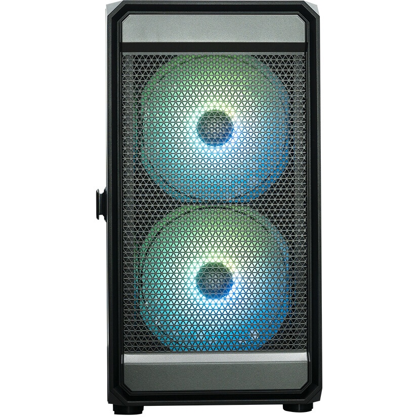 Компьютерный корпус XASTRA A400M 0F Black mATX/Mesh/Screwless TG+Mesh/ no fans/ A400M-0F