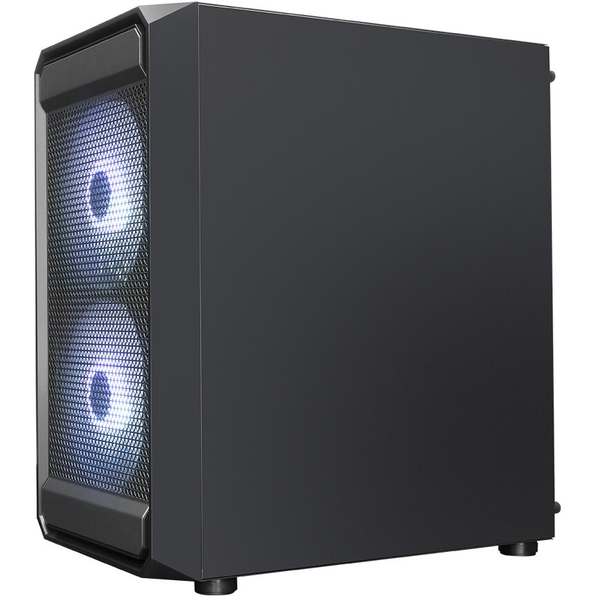 Компьютерный корпус XASTRA A400M 0F Black mATX/Mesh/Screwless TG+Mesh/ no fans/ A400M-0F