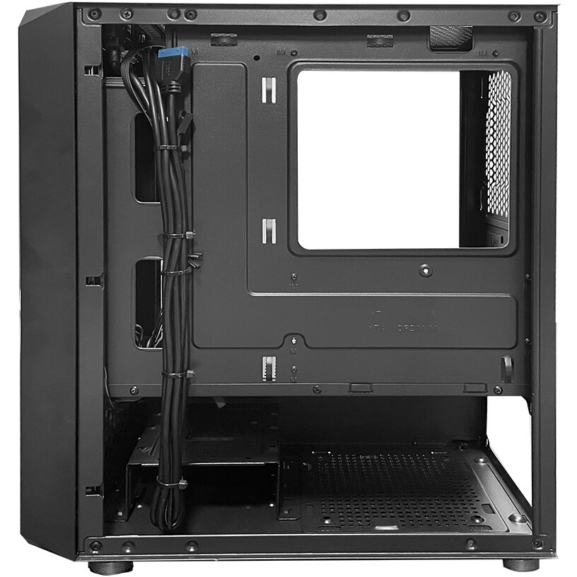 Компьютерный корпус XASTRA A400M 0F Black mATX/Mesh/Screwless TG+Mesh/ no fans/ A400M-0F