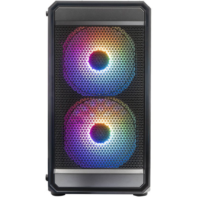 Компьютерный корпус XASTRA A400M 0F Black mATX/Mesh/Screwless TG+Mesh/ no fans/ A400M-0F
