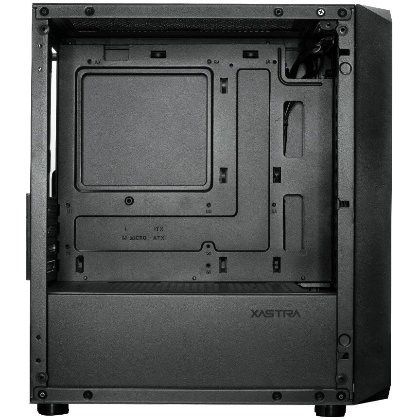 Компьютерный корпус XASTRA A400M 0F Black mATX/Mesh/Screwless TG+Mesh/ no fans/ A400M-0F