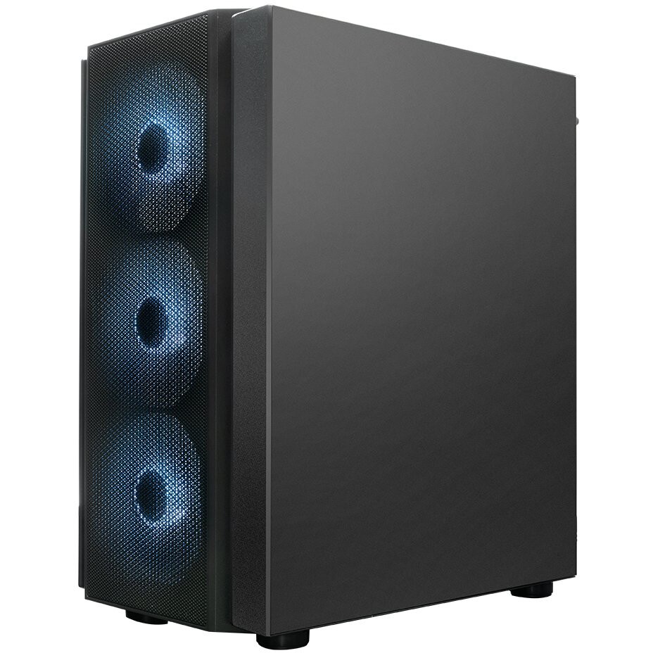 Компьютерный корпус XASTRA A400M 0F Black mATX/Mesh/Screwless TG+Mesh/ no fans/ A400M-0F