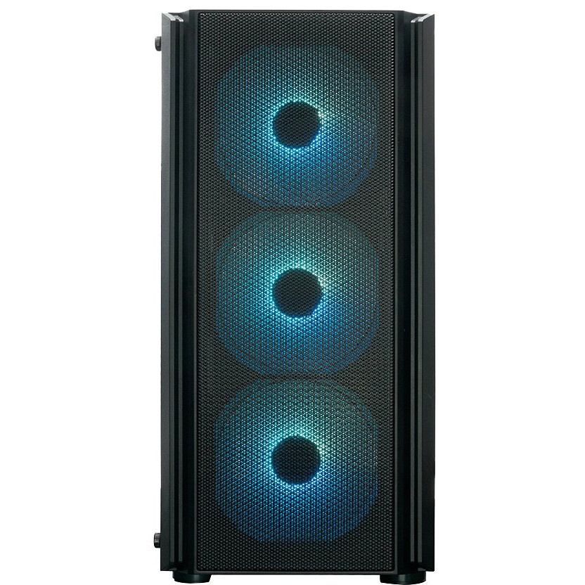 Компьютерный корпус XASTRA A400M 0F Black mATX/Mesh/Screwless TG+Mesh/ no fans/ A400M-0F