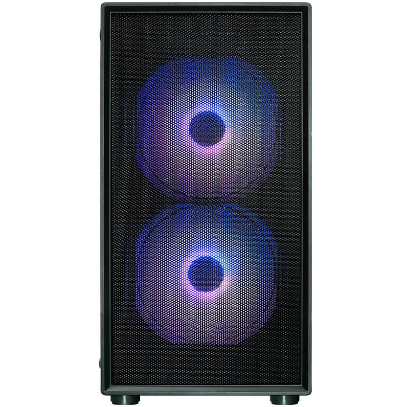 Компьютерный корпус XASTRA A400M 0F Black mATX/Mesh/Screwless TG+Mesh/ no fans/ A400M-0F