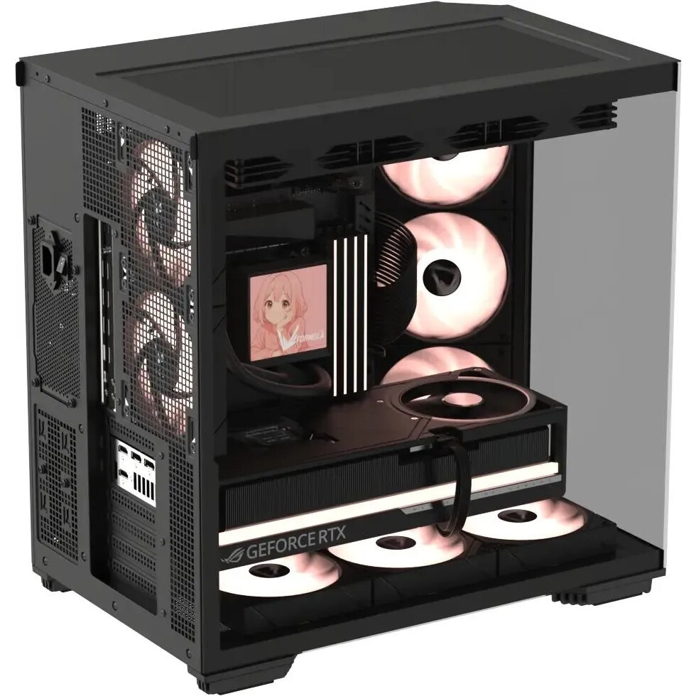 Корпус Formula Crystal Z7 PA черный без БП ATX 5x120mm 1xUSB3.0 1xUSB3.1 audio bott PSU