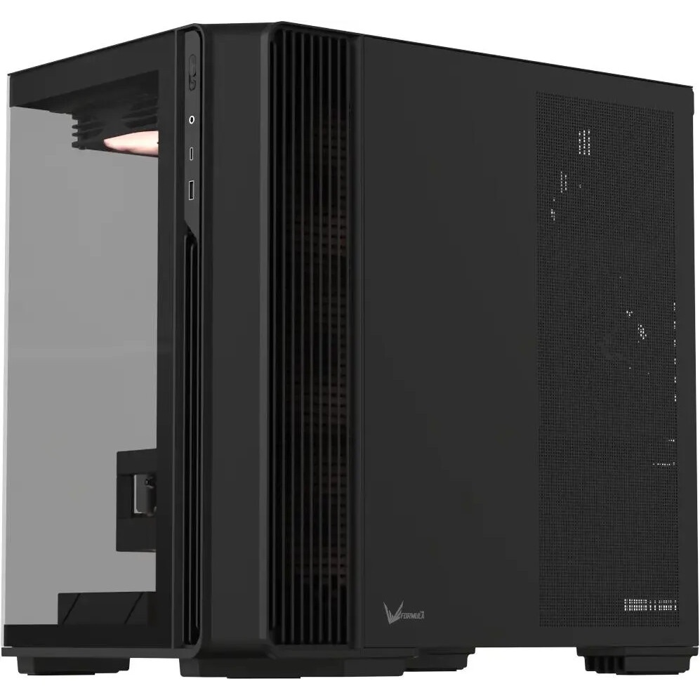 Корпус Formula Crystal Z7 черный без БП ATX 11x120mm 4x140mm 1xUSB3.0 1xUSB3.1 audio bott PSU