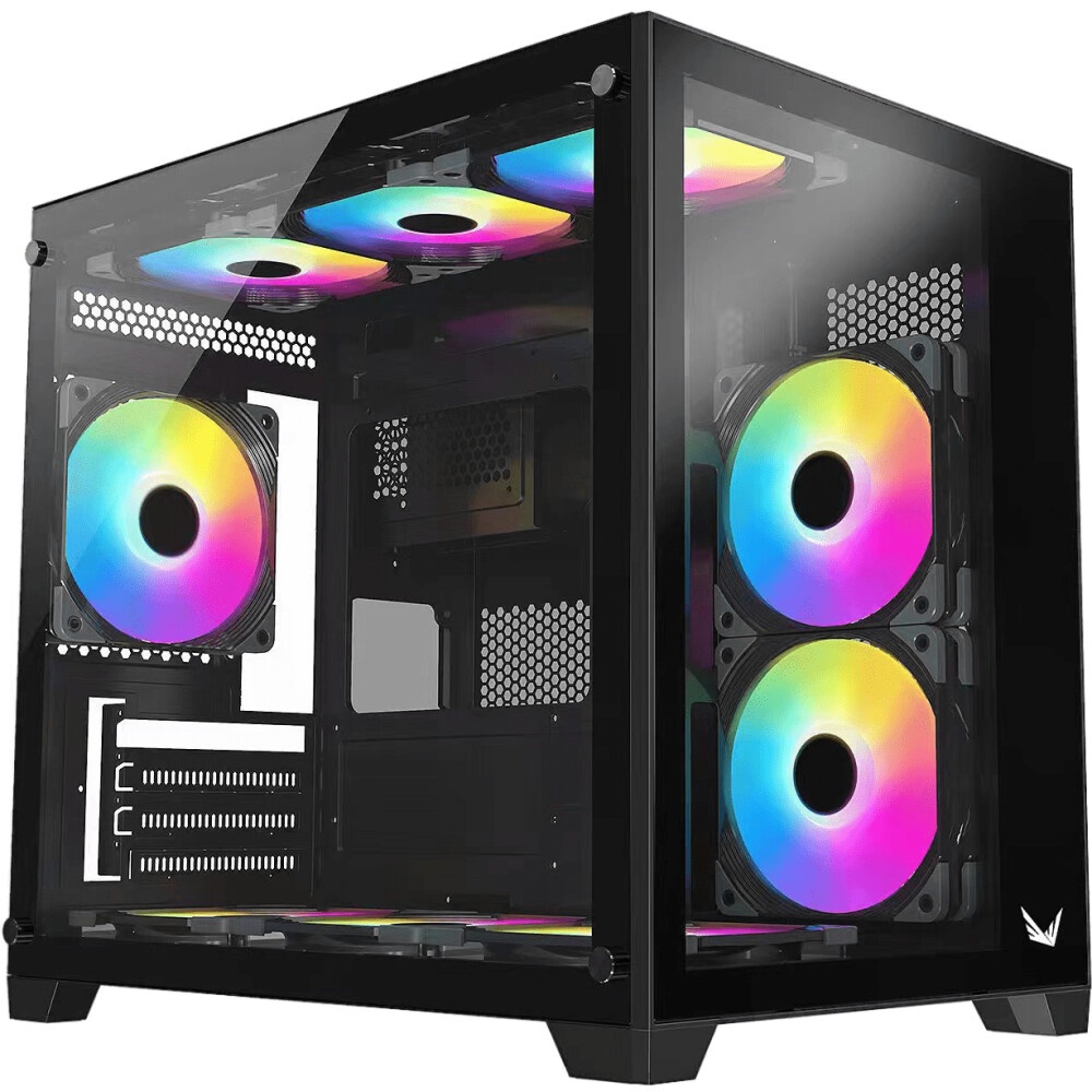 Корпус Formula Crystal U1M Cosmic черный без БП mATX 1xUSB3.0 audio bott PSU