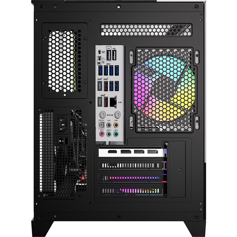 Корпус Formula Crystal U1M Cosmic черный без БП mATX 1xUSB3.0 audio bott PSU