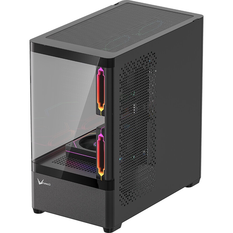 Корпус Formula Crystal U1M Cosmic черный без БП mATX 1xUSB3.0 audio bott PSU