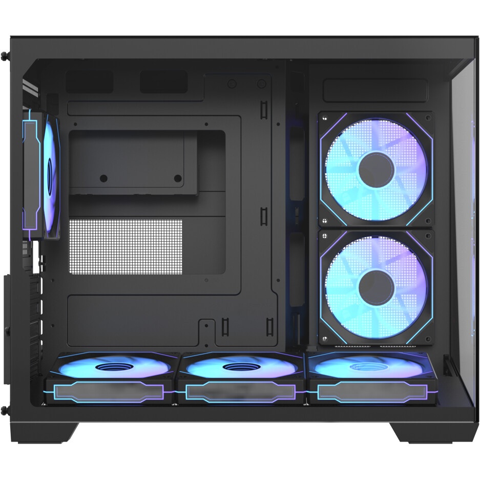 Корпус Formula Crystal U1M Cosmic черный без БП mATX 1xUSB3.0 audio bott PSU