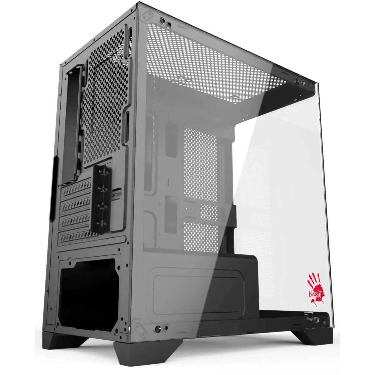 Корпус Formula Crystal U1M черный без БП mATX 1xUSB3.0 1xUSB3.1 audio bott PSU