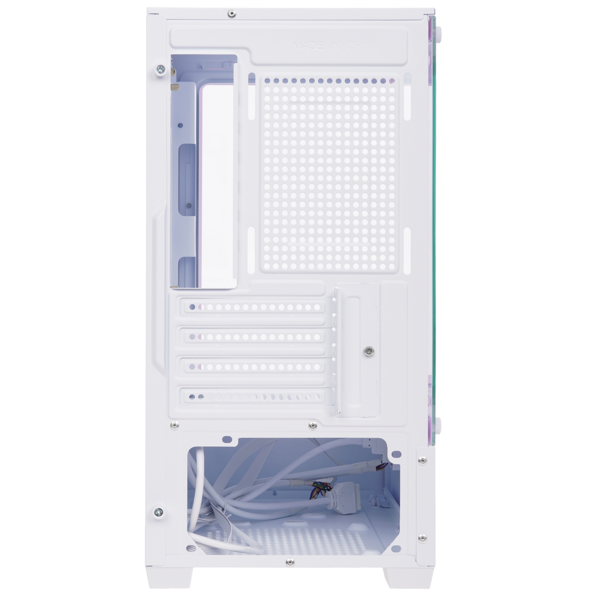 Корпус Bloody CC-125 белый без БП mATX 5x120mm 2xUSB2.0 1xUSB3.0 audio bott PSU