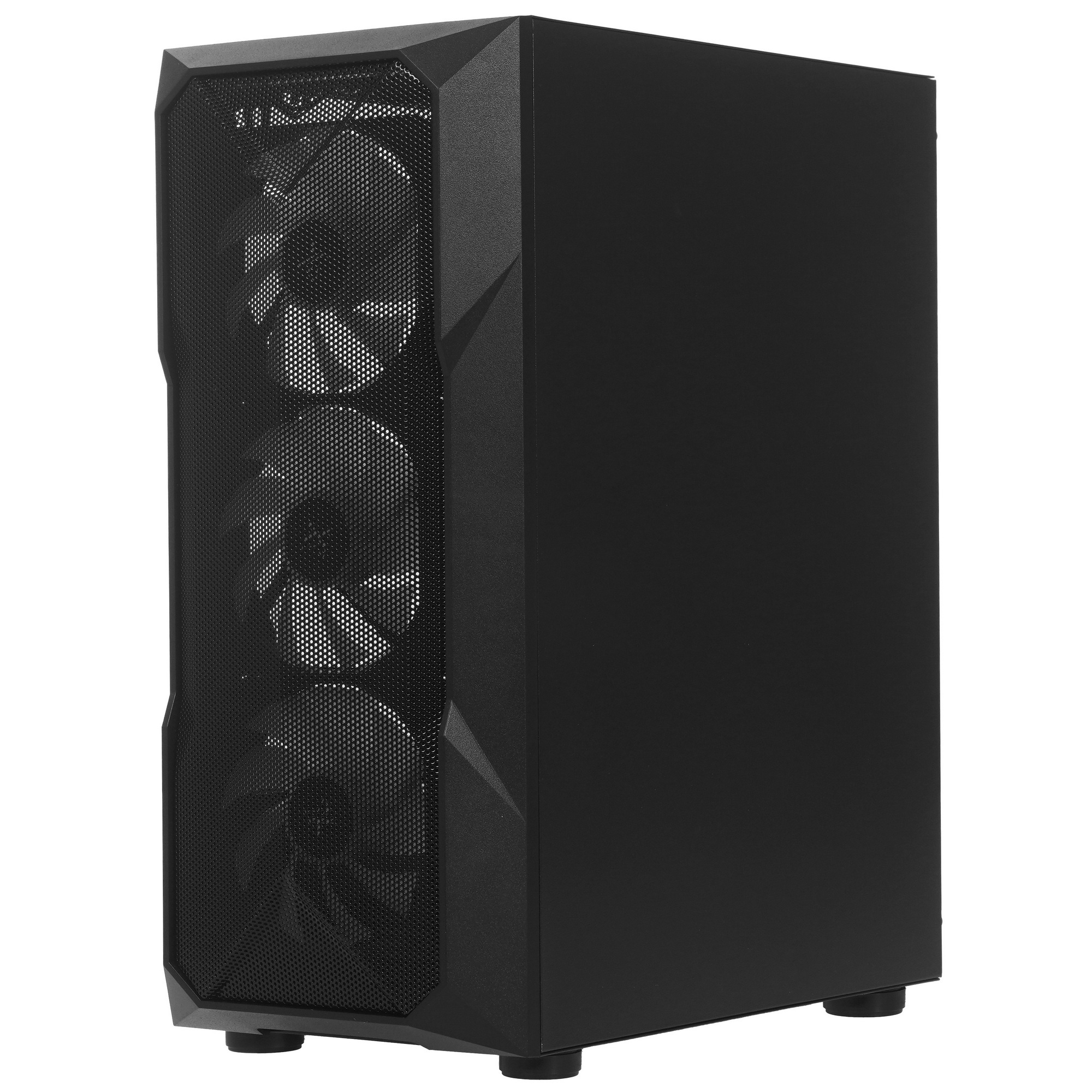 Компьютерный корпус XASTRA A304 4FRGB Black ATX/Mesh/half-size TG/4x120mm FRGB FC fans/ A304-4FC12F
