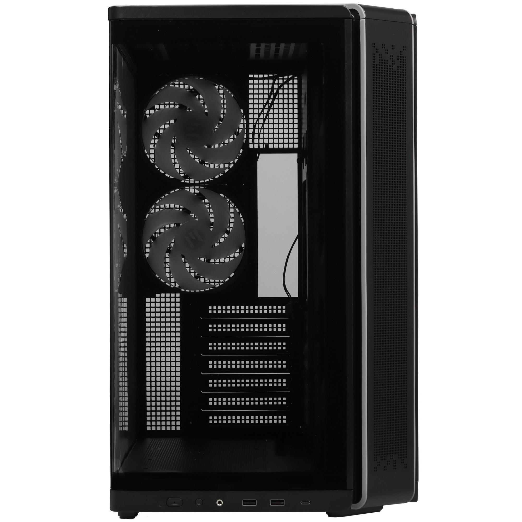 Компьютерный корпус ZALMAN MidTower P60 black (ATX, без БП, 2xUSB 3.0+USB Type C, 5x120mm ARGB ) (Za