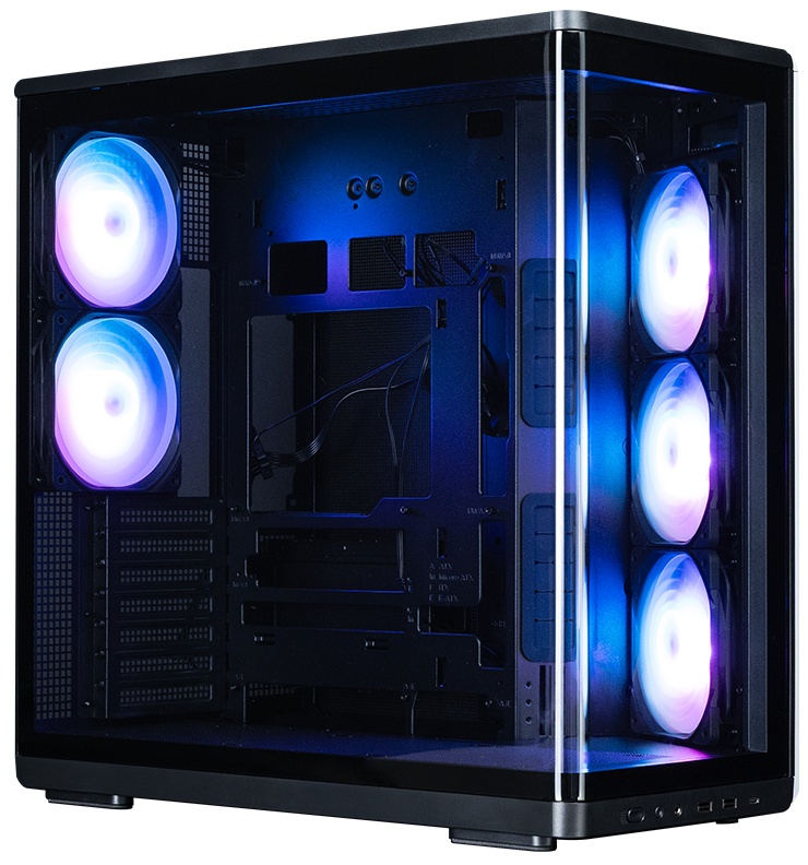 Компьютерный корпус ZALMAN MidTower P60 black (ATX, без БП, 2xUSB 3.0+USB Type C, 5x120mm ARGB ) (Za
