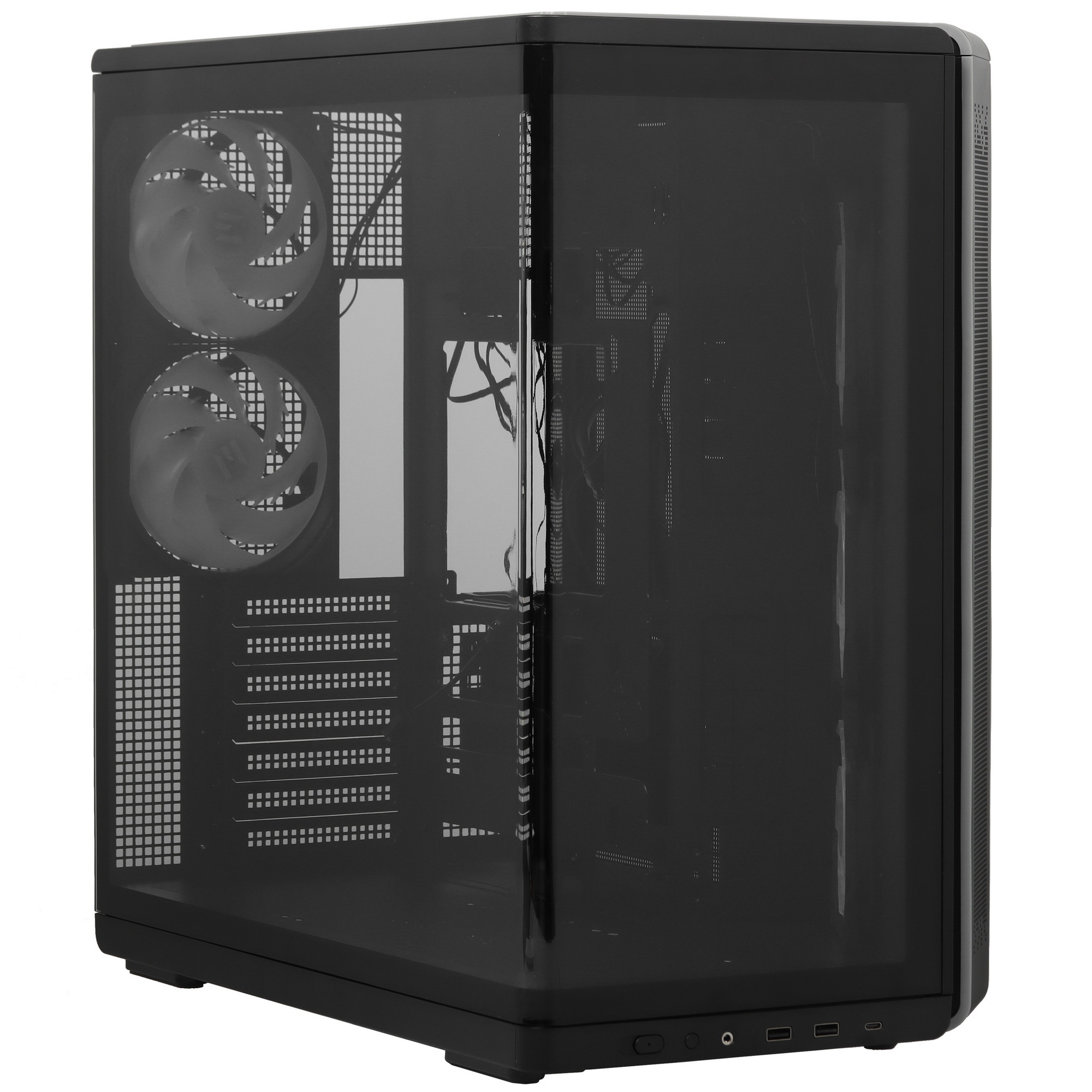Компьютерный корпус ZALMAN MidTower P60 black (ATX, без БП, 2xUSB 3.0+USB Type C, 5x120mm ARGB ) (Za