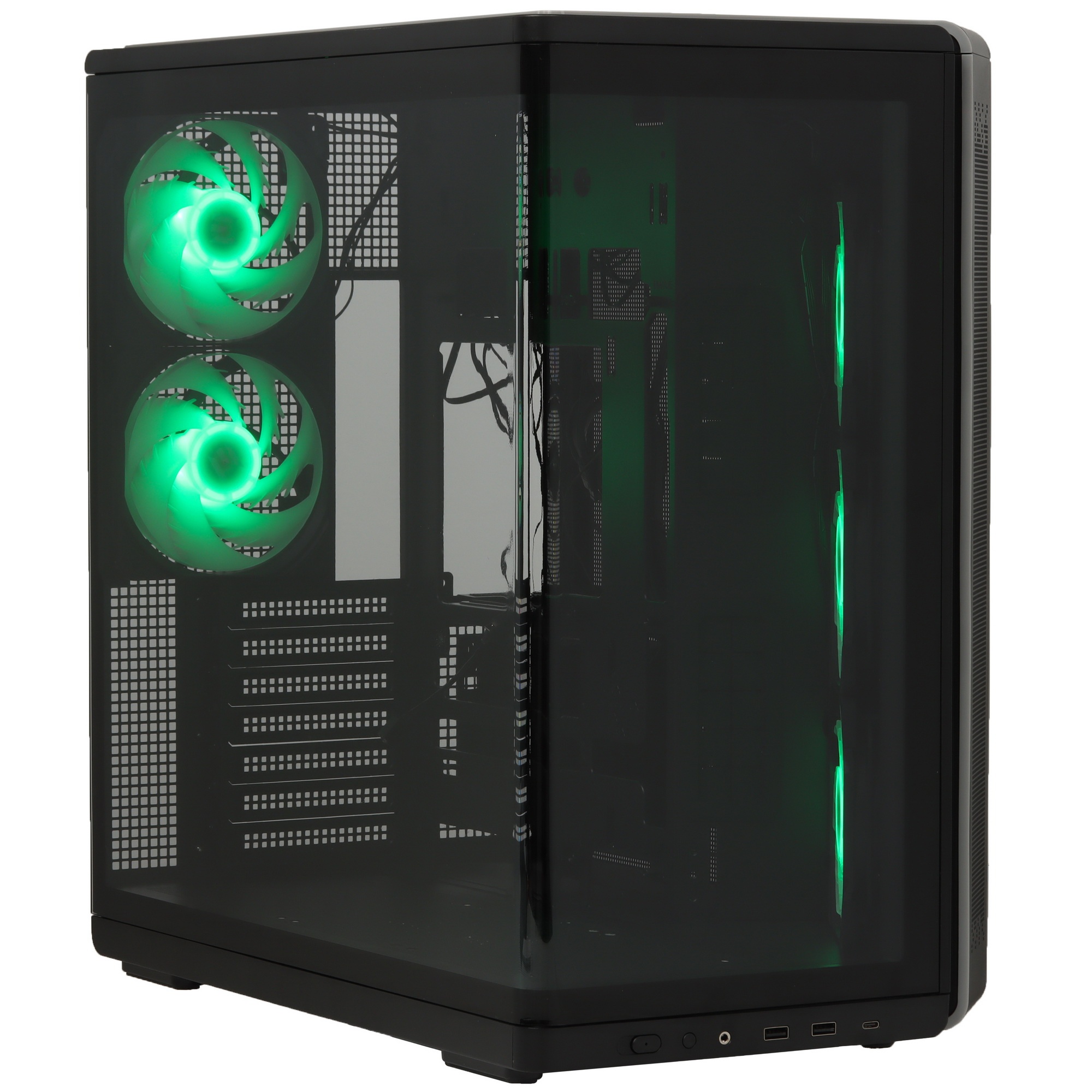 Компьютерный корпус ZALMAN MidTower P60 black (ATX, без БП, 2xUSB 3.0+USB Type C, 5x120mm ARGB ) (Za